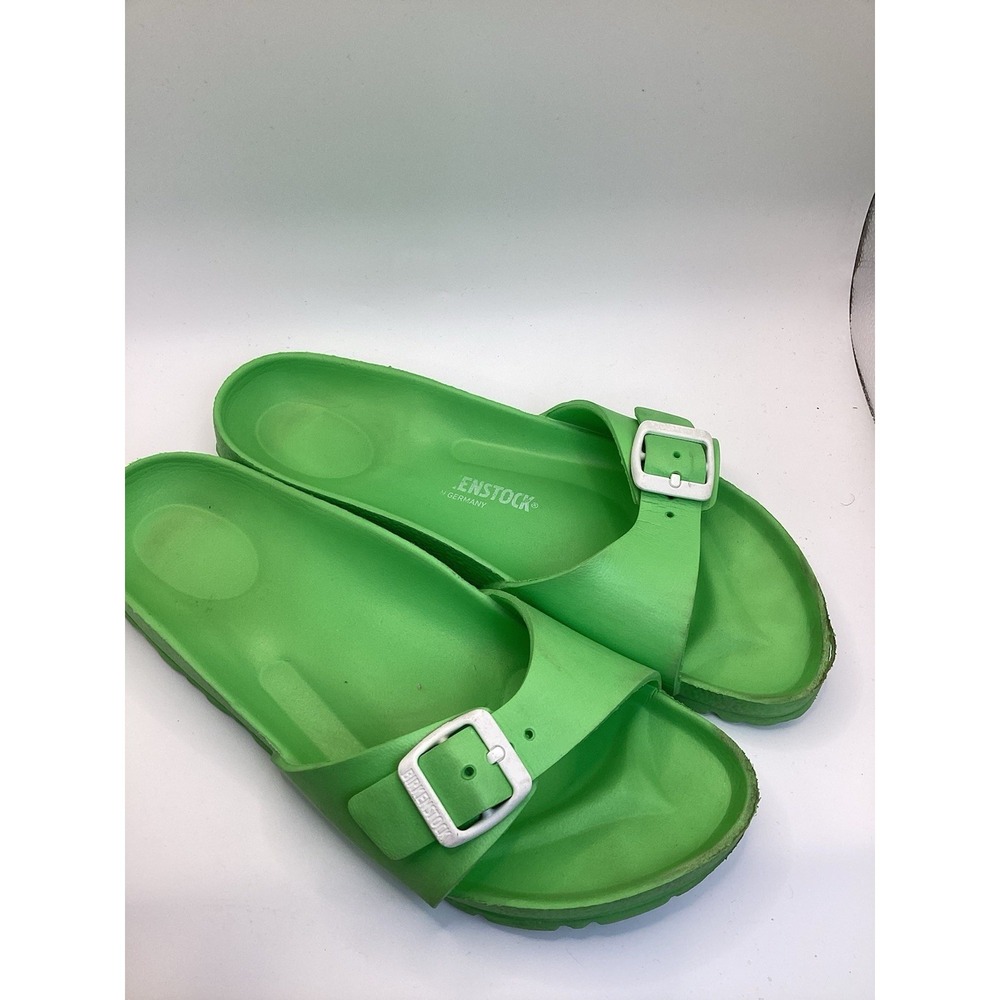 Birkenstock Green EVA One Strap Slide Sandals Size US  9EU 40
